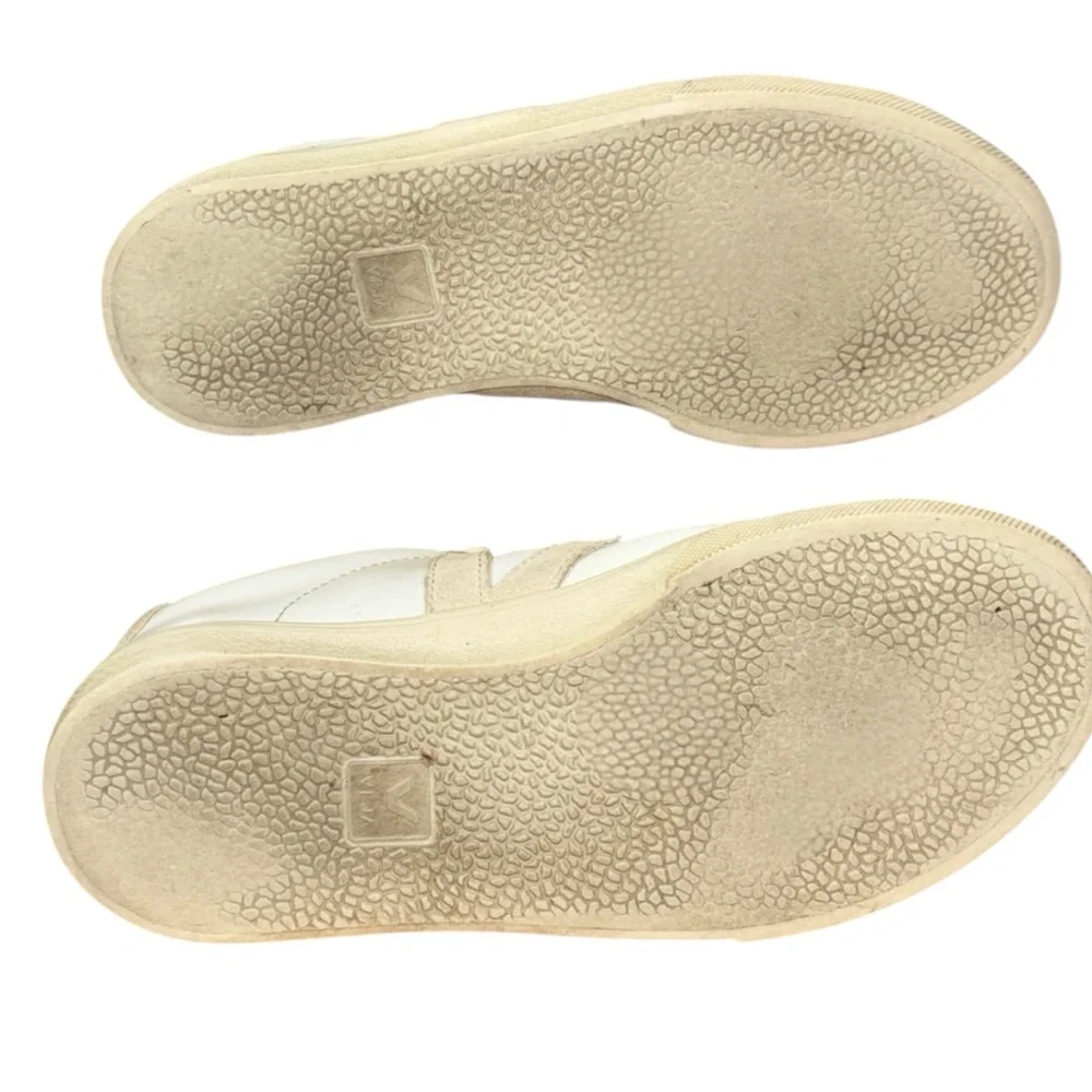 Veja Esplar Bi-Color Extra White Sable Low Top Sneakers Size 5